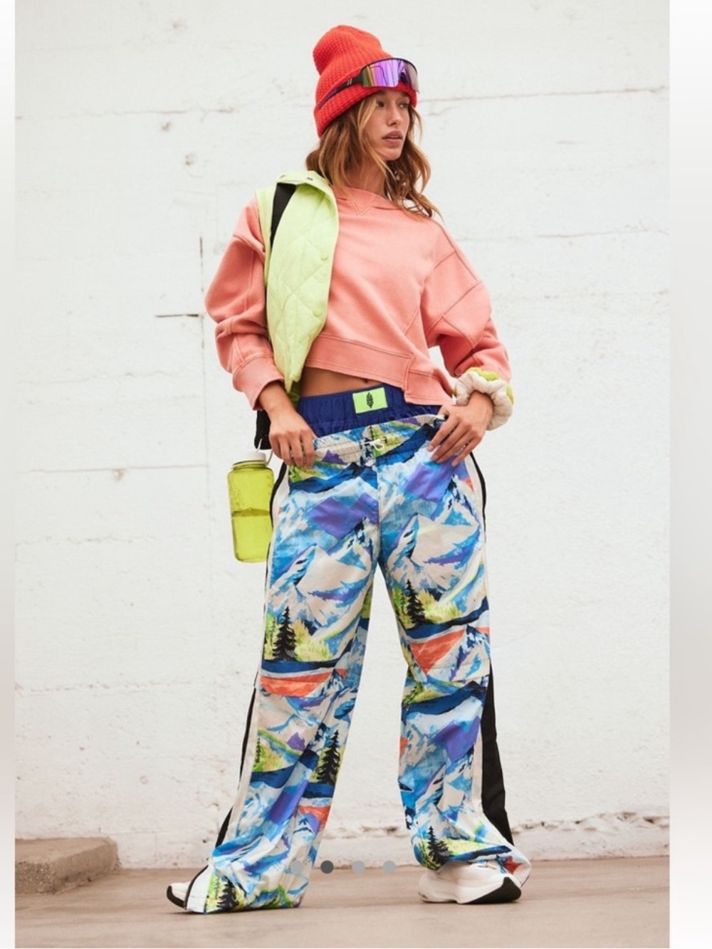 Free people movement printed end zone pants medium